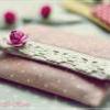 Wesley Purse In Linen Dots..