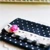 Wesley Purse In Linen Dots..