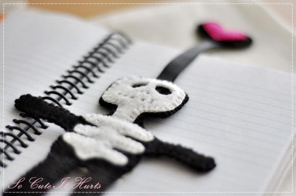I heart Mr. Skelly bookmark - for her 