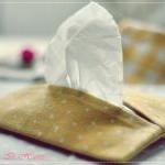 Wesley purse in linen dots ..