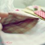 Wesley purse in linen dots ..