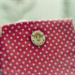 Wesley purse in linen dots ..
