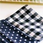 Wesley purse in linen dots ..