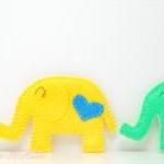 Yellow LOVE cozy elephant c..
